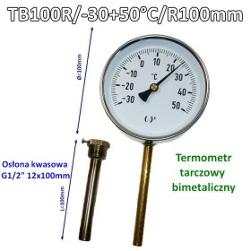 TB100R/-30+50 osłona 12x100mm kwasowa